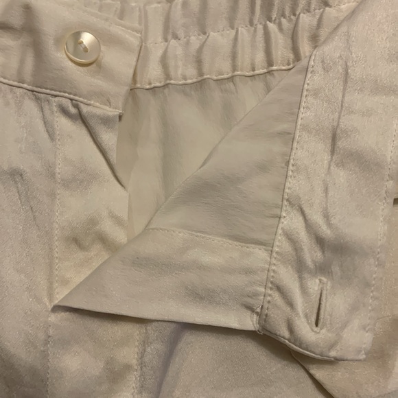 Women’s Silk Wide-Leg Coquette Minimalist Quite Luxury Lounging Pants Size 1X - Picture 4 of 13